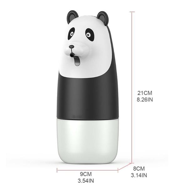 

(1) panda type rechargeable automatic foam soap dispenser (storage) liquid