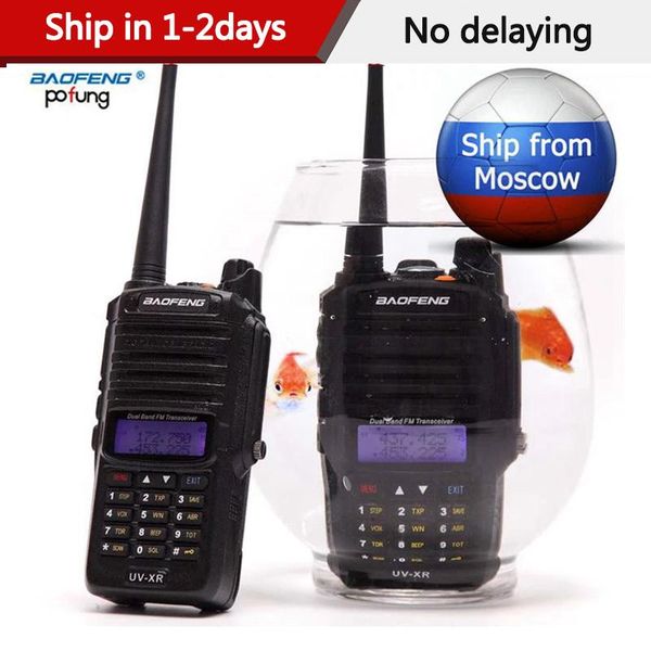 

walkie talkie baofeng uv-xr 10w powerful cb radio set ip67 waterproof 10km long range two way ship from russia&china