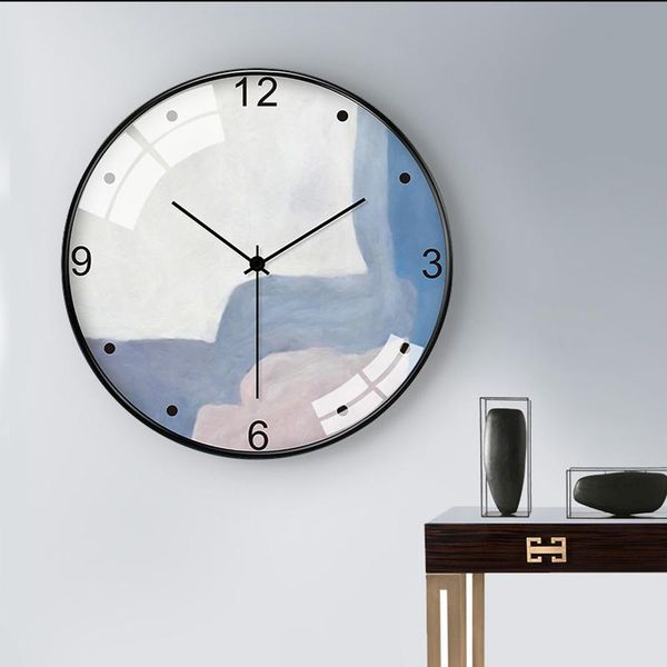 

wall clocks creative silent clock flower round cute quartz novetly modern design living room montre mural home decor ac50al