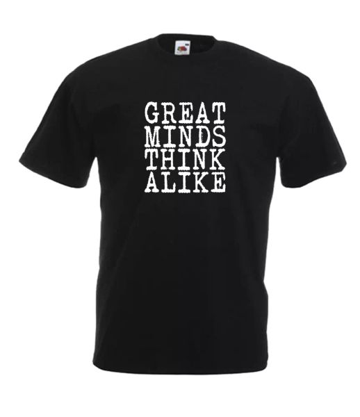 

great minds drink alike funny custom t-shirt gift birthday christmas, White;black