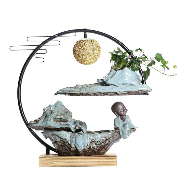 

decorative objects & figurines creative water fountain decoration office furnishings lucky atomization humidifier living room s