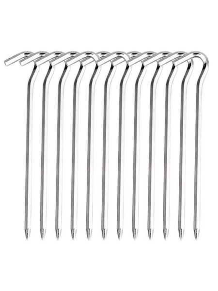 

professional hand tool sets 12pcs tent pegs aluminum alloy nails outdoor picnic camping fishing canopy stakes ground pin
