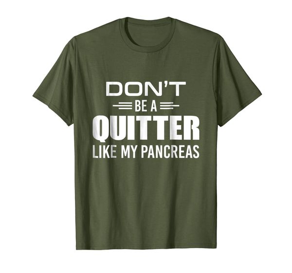 

dont be a quitter like my pancreas diabetes t shirt design, White;black