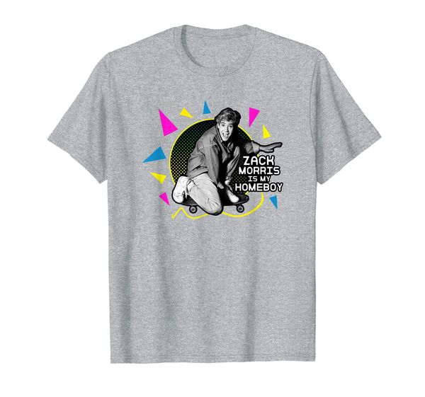 

saved by the bell zack morris is my homeboy t-shirt, White;black