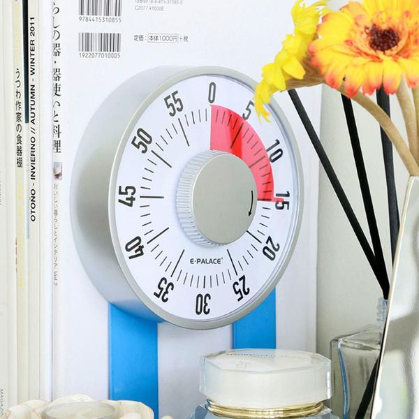 

counters multifunctional round mechanical timer waterproof magnetic kitchen 60 minute countdown alarm reminder for chef cooking classroom
