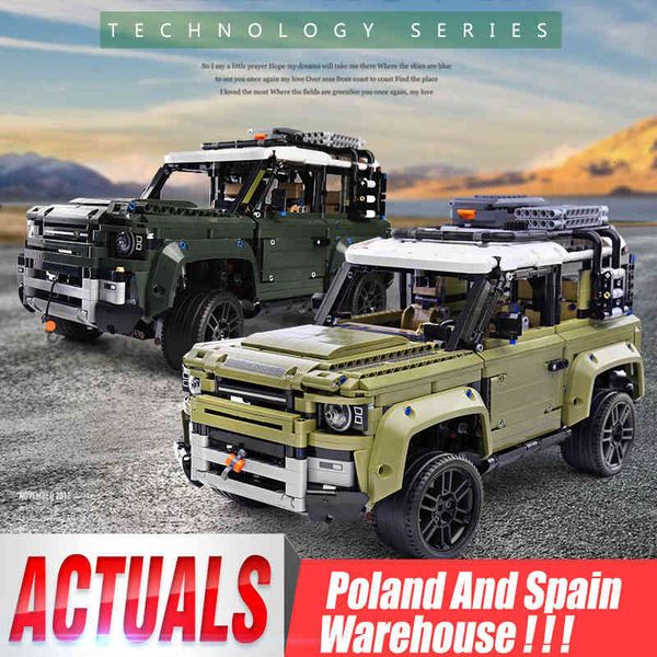 

technic compatible 93018 land rover defender set assembly car model building blocks bricks christmas gift toy 1008