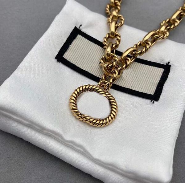 Vintage ouro cubano pingente colares designer carta padrão gótico gargantilhas acessórios de moda colar de presente de alta qualidade hip hop jóias frete grátis