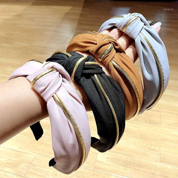 

women fashion wide non slip printing knotting headbands girls sweet hairbands hair ornament accessories1
