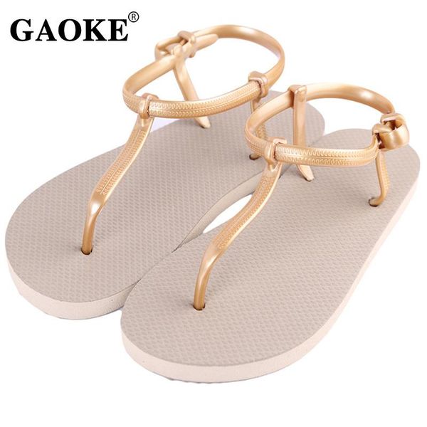 

sandals women t stripe summer flat jelly gladiator basic slippers flip flops sandalias femininas fashion shoe, Black