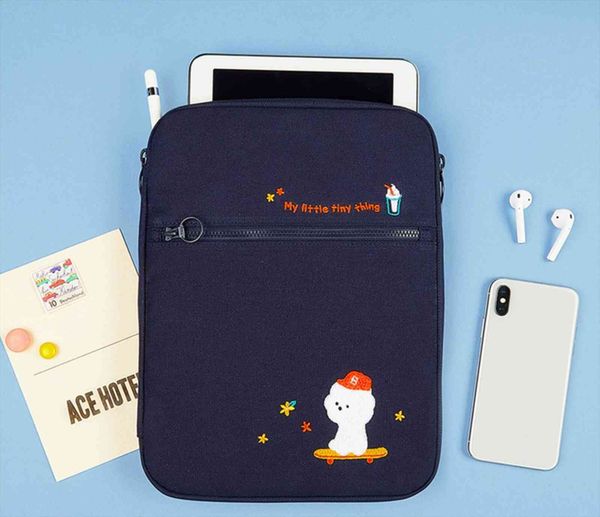 

personality 11 inch ipad tablet cosmetic bag case for shockproof canvas lapliner storage sleeve cover air