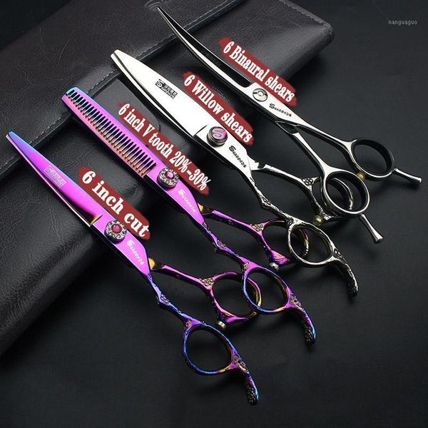 

left-handed hairdressing scissors 6 inch special thin custom logo fine hair1