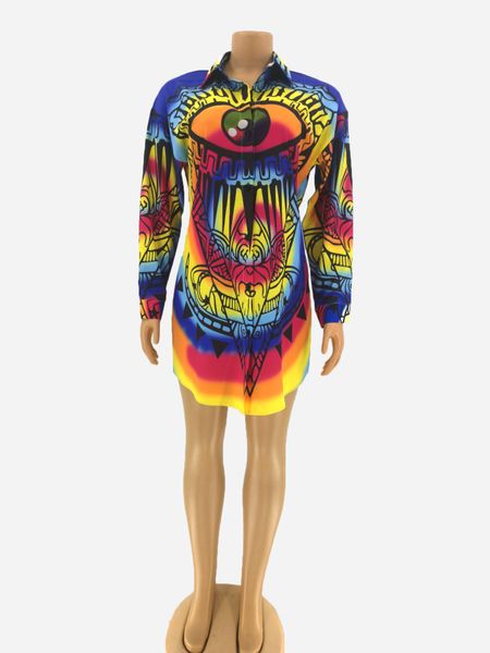 

fashion women's printed long shirts casual long sleeve, White