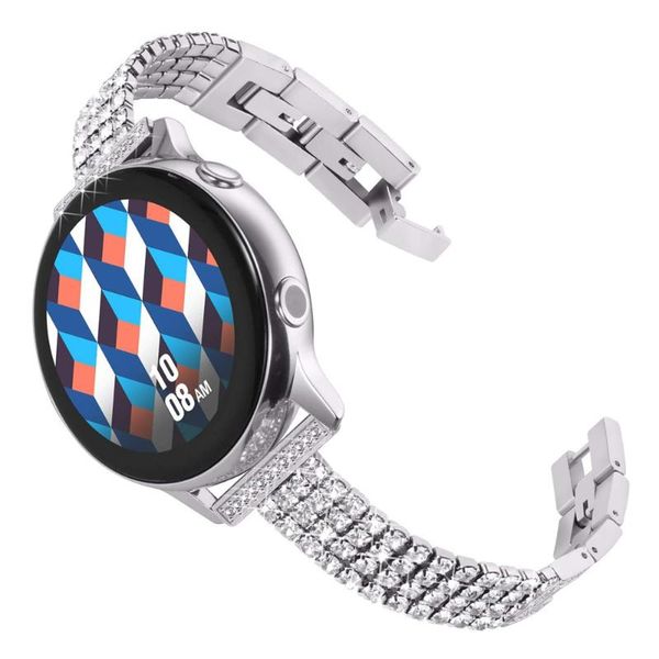 

watch bands woman correa for galaxy 46mm band shiny bling replacement metal 22mm smartwatch strap samsung 3 45mm bracelet, Black;brown