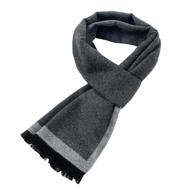 

scarves [peacesky]2021 brand winter men's gift gray striped business gentleman,cashmere scarf ,men scarves,bufanda, Blue;gray