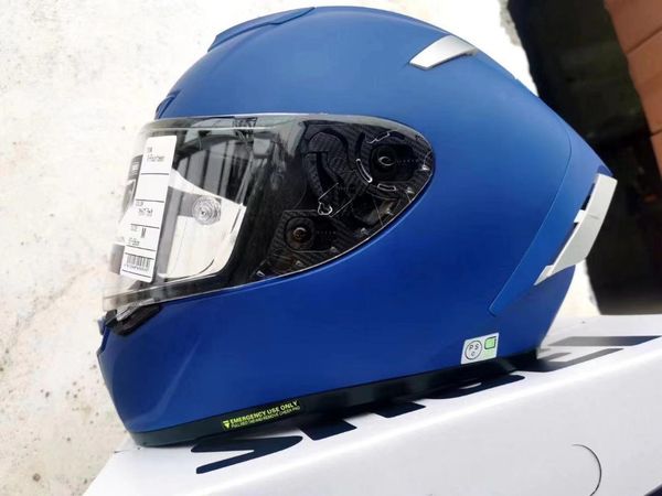 

helmet motorcycle matte black gray full face with box manual bag helmets
