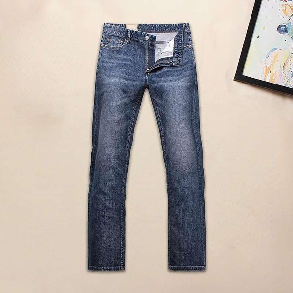 

men's jeans t1946 spring wild trend straight slim washed pants, Blue