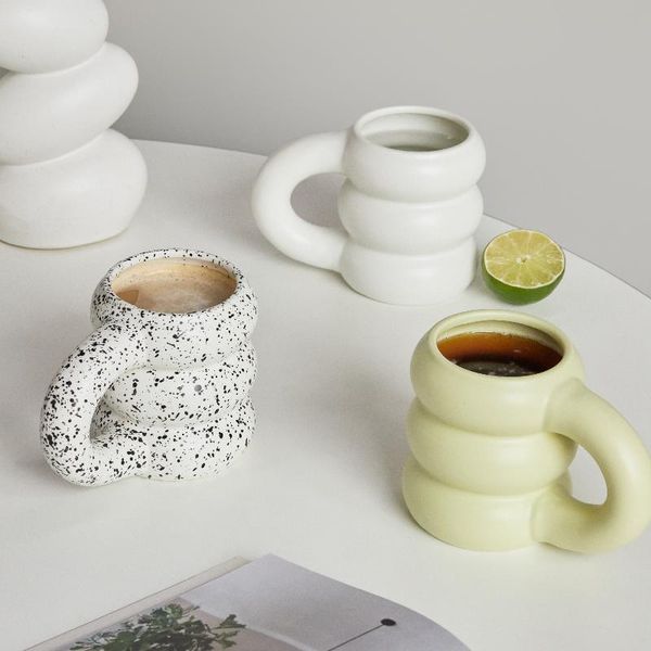 

mugs creative water cup ceramic mug nordic coffee cups with big handrip colored ceramics juice teacup chinese drinkware gift