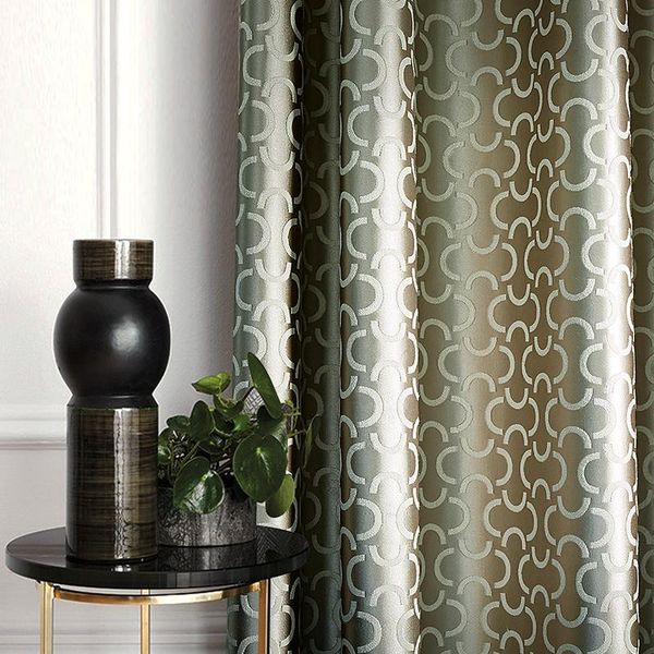 

curtain & drapes custom nordic simplicity modern jacquard texture geometry shading bedroom livingroom window thick blackout m1162