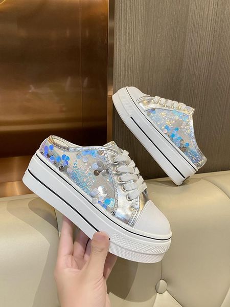 

slippers shoes woman 2021 summer cover toe luxury slides platform loafers med pantofle increased internal designer soft, Black