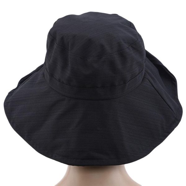 

summer ladies's hat solid color sun hats anti-uv beach caps hiking outdoor bucket red black yellow wide brim camping, Blue;gray