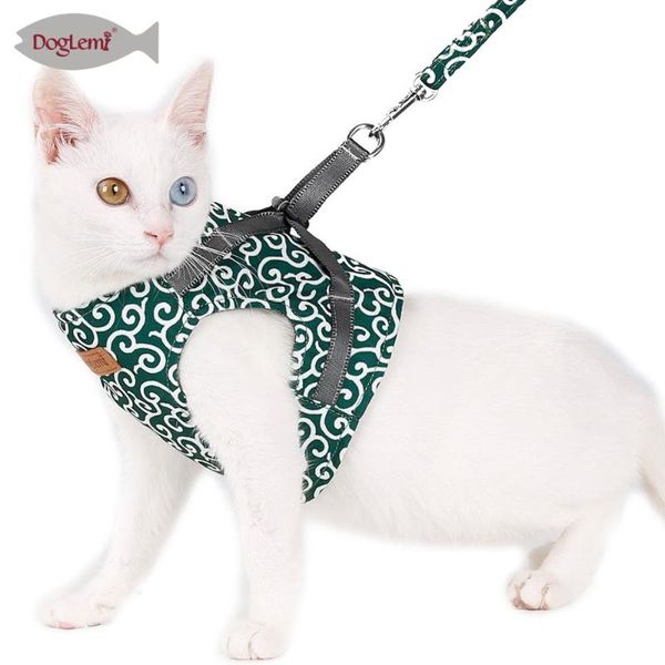 

japanese flower design cat harness clothes clothing for cats puppy dog leash collar pet supplies collars & leads