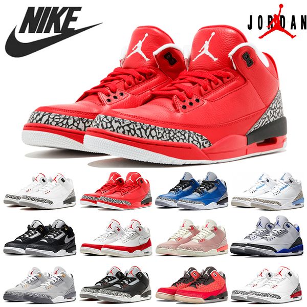 

nike air jordan 3 men basketball shoes 3s racer blue midnight navy black cement laser orange rust pink unc varsity royal knicks mens trainer
