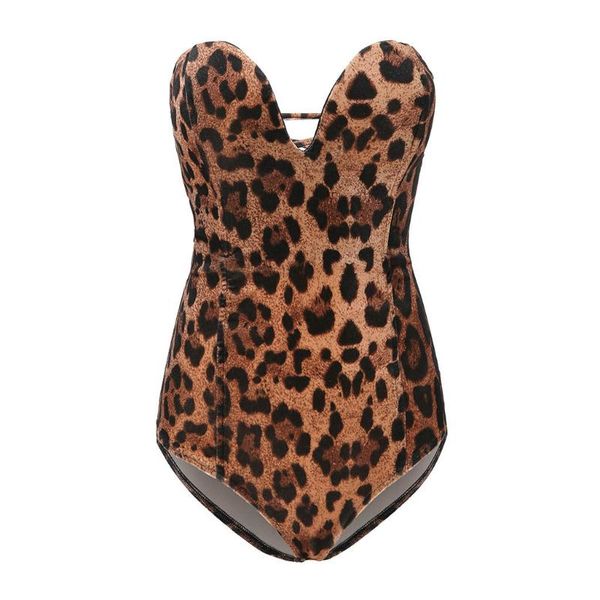 

women's jumpsuits & rompers jumpsuit clubwear leopard printing off-shoulder overalls for women party salopette femme sexy6#3.5, Black;white