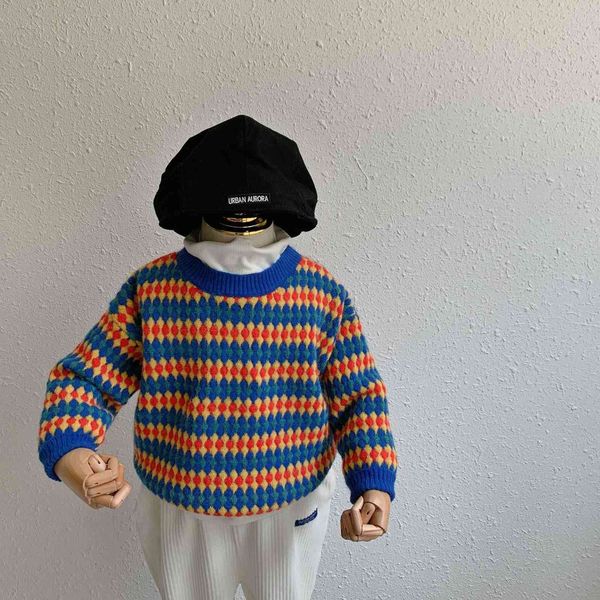 

koodykids autumn kids boys sweater outfits girls casual knitting sweater vest children stylish knitting outwear 2-7 y y1024, Blue