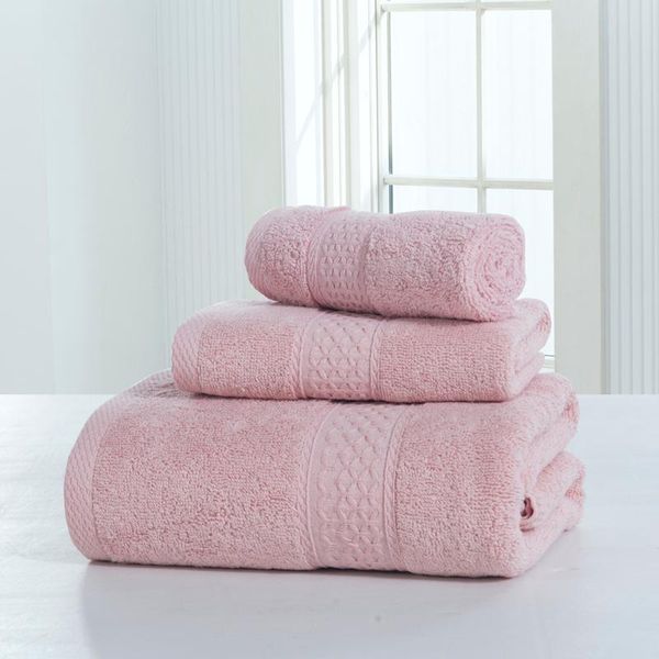 

towel set pure solid 100% cotton soft bathroom bath face sets for adults kids