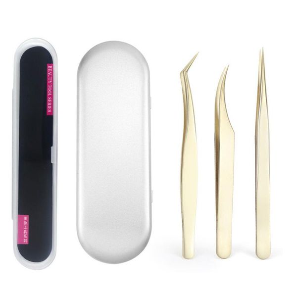 

eyebrow tools & stencils professional eyelashes tweezers for lashes extension grafting eyelash stainless steel curler clip mkaeup tool with