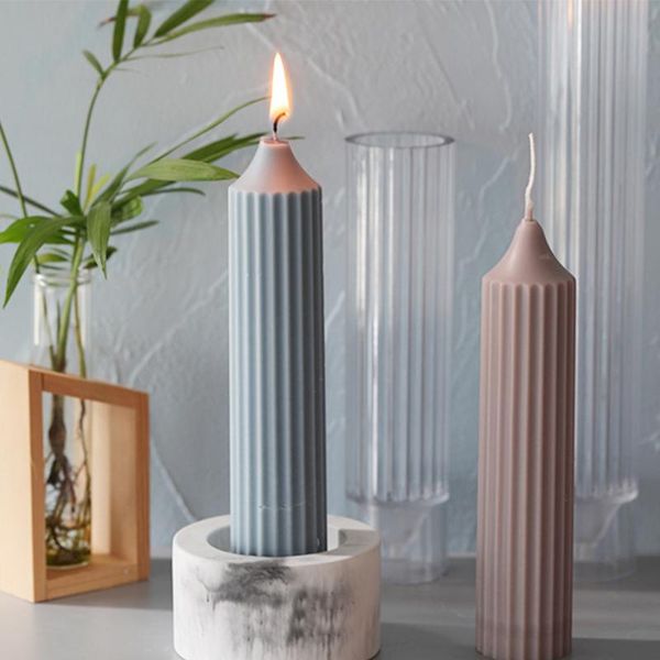 

craft tools candle model reusable 3d siliconehandmade making scented mould lines cylinder chocolate jellies soaps shape diy supplies