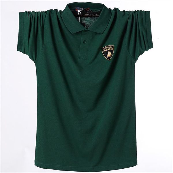

brand men polos plus size shirt m 4xl 5xl 6xl sweatshirt 100% cotton casual fashion short sleeves, White;black