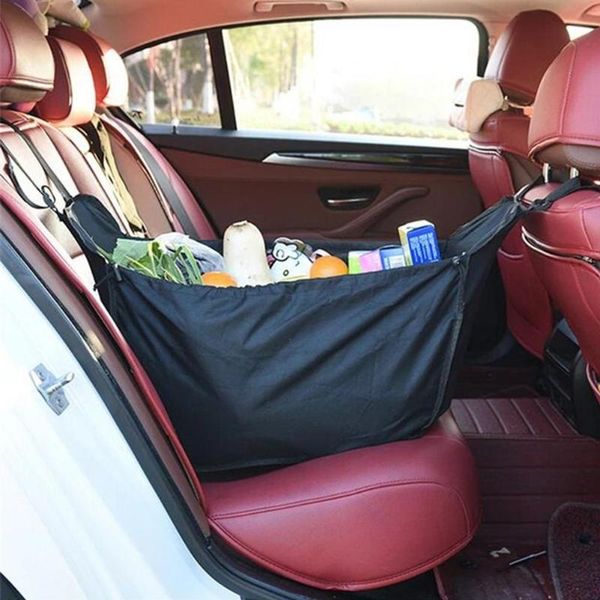 

car organizer high capacity rear storage bag hanging foldable shopping basket oxford cloth stowing tidying travel camping auto interior