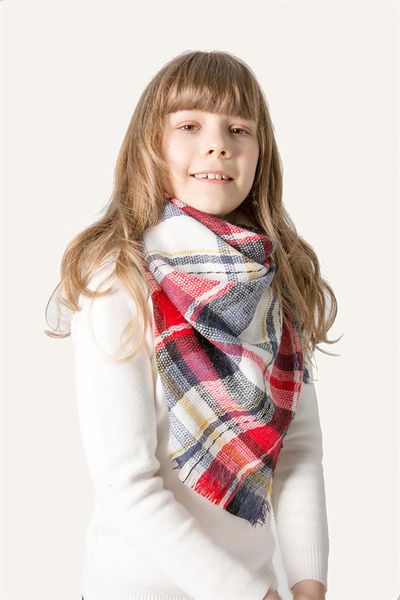 

scarves 2021 cashmere children scarf triangle sunscreen lady's shawl women bib bandana foulard femme hijab, Blue;gray