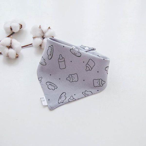 

bibs & burp cloths baby triangle double cotton cartoon print saliva towel boys girls feeding apron bandana