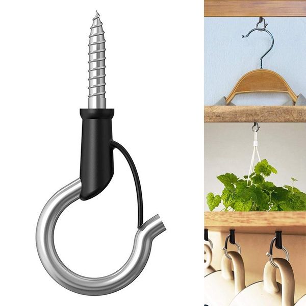 

hooks & rails 304 stainless steel q-hanger hook indoor and outdoor home christmas lights hanger with screw