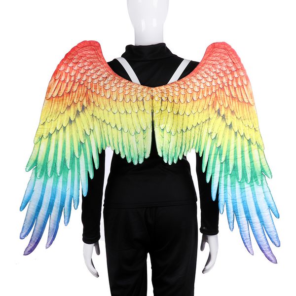 

cartoon clothing carnival halloween gay decorated with rainbow angel wings, Blue