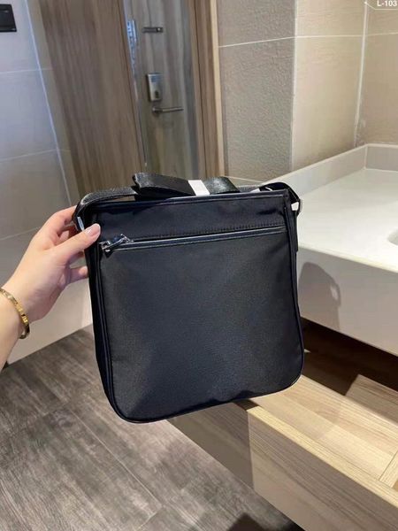 

briefcases men's briefcase luxury designer bag black waterproof cloth nylon material 27cm man business
