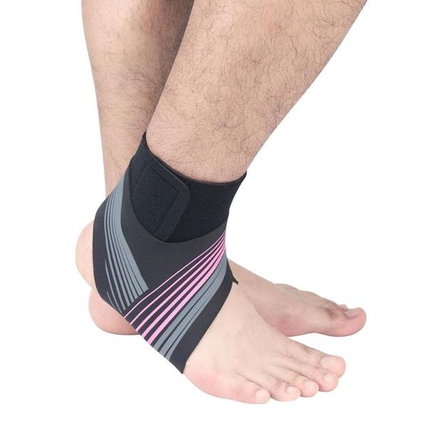 

men women breathable compression anti sprain ankle support socks, Blue;black