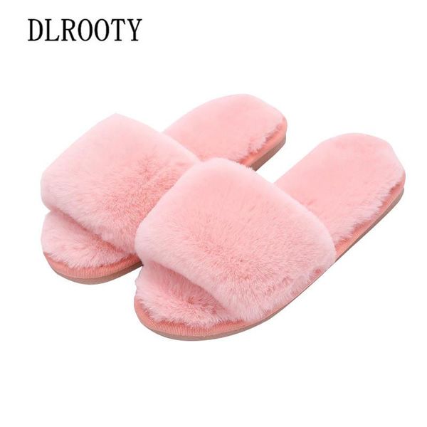 

slipper slippers for boy girl winter warm fur flat shoes children non-slip home indoor fashion kids slides flip flops platform, Black;grey