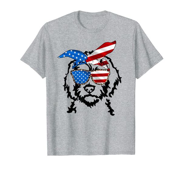 

golden doodle shirt - 4th of july doodle t-shirt, White;black