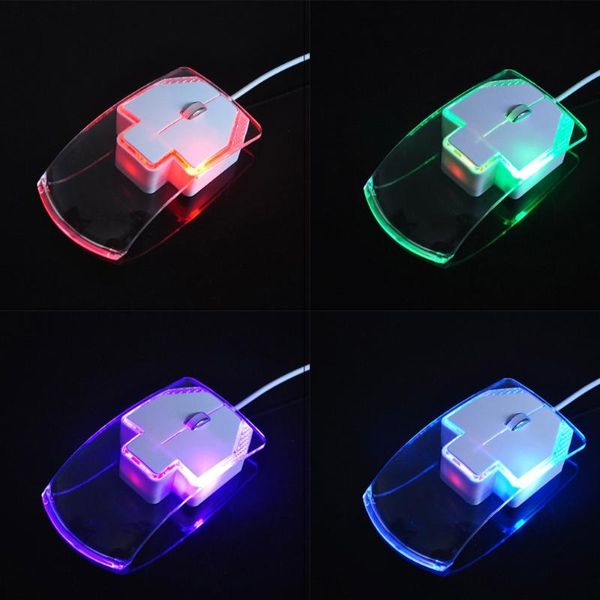 

wired mouse colorful light usb3 button 1600 dpi player computer ergonomic cable game q mice