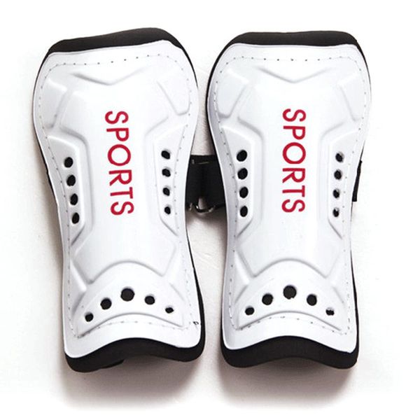 

wrist support 1 pair utility competition pro soccer shin guard pads protector, white, Black;red