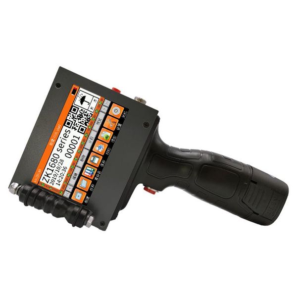 

12.7mm handheld inkjet printer touch screen laser coder label print machine 600dpi usb qr code production date printers
