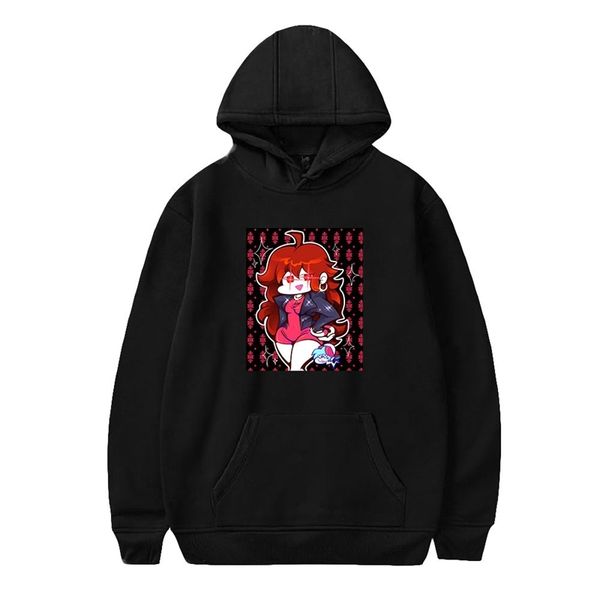 

friday night funkin casual hoodie for men and women with peripheral printing, Black