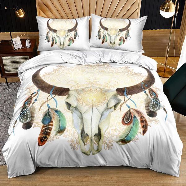 

bohemian white beddings sets pillow covers linens bed duvet king  full twin size custom bedclothes bedding
