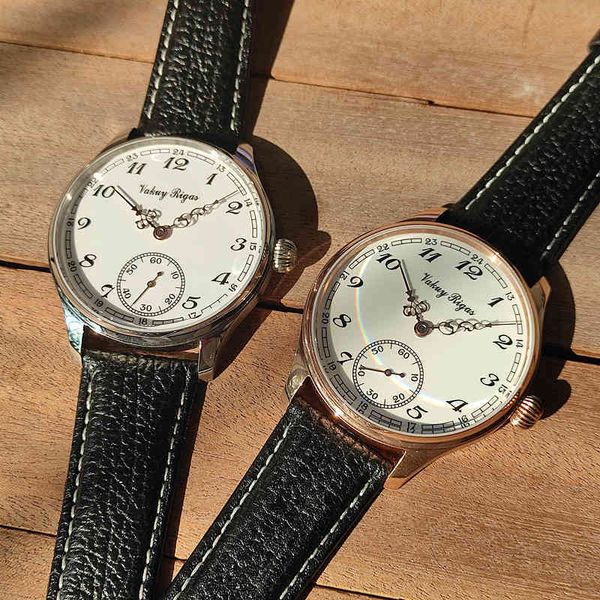 

fashion vakuy clock handleiding mechanical st36 movement jones sword bauhaus style big flower needle gentlemen religion masculino, Slivery;brown