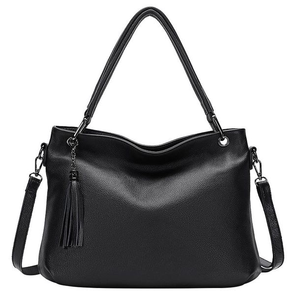 

evening bags doleesune genuine leather handbag for women female shoulder large capacity tote designer handle with tassels