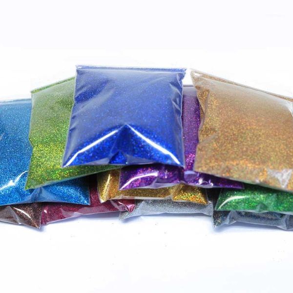 

21pcs holographic nail glitter powder shining sugar 50g/bag sale dust for art decorations 21 colors1, Silver;gold