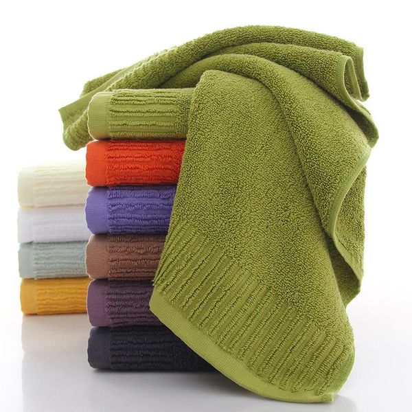 

towel 34*76cm pure cotton plain thicken soft face household daily wash comfortable beach